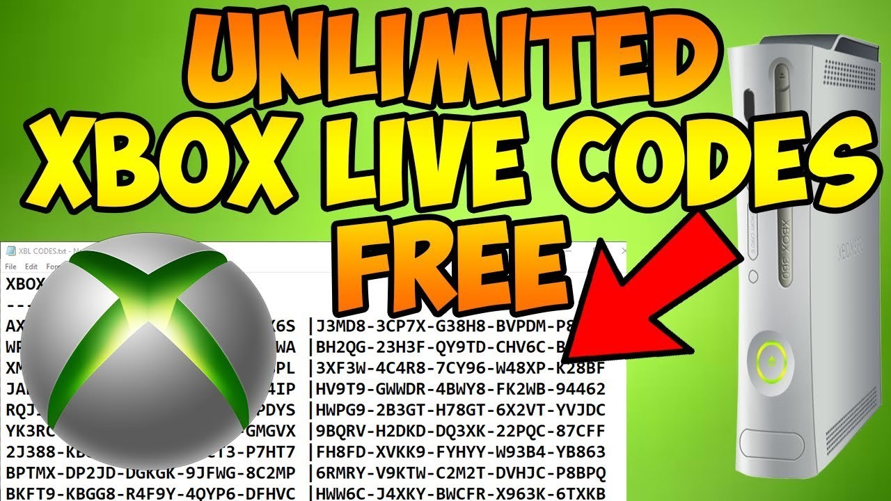 Gratis xbox live codes