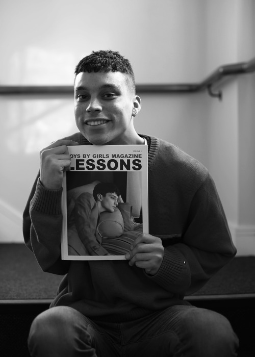 Oisín Atiko at Models 1 loves our latest issue, “Lessons”!  CLICK HERE to buy your copy now! Photogr