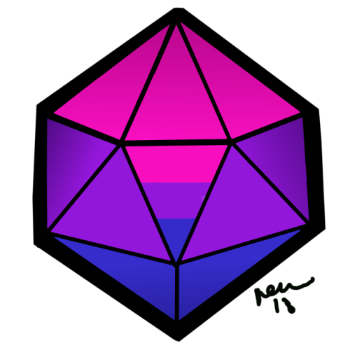 renniequeer:Pride D20s: Set 1! Available as stickers & shirts via my Redbubble page. <3