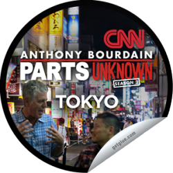      I just unlocked the Anthony Bourdain Parts Unknown: Tokyo sticker on GetGlue                      2182 others have also unlocked the Anthony Bourdain Parts Unknown: Tokyo sticker on GetGlue.com                  Bourdain has traveled to Tokyo countles