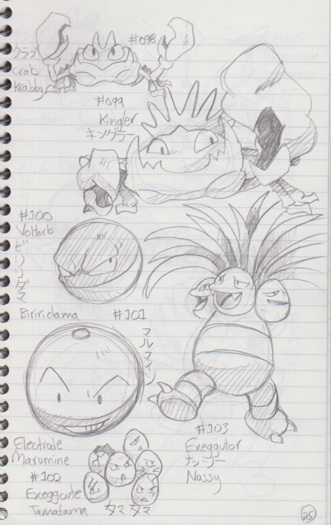 Pokemon Notebook #069-#103#001-#026#027-#068