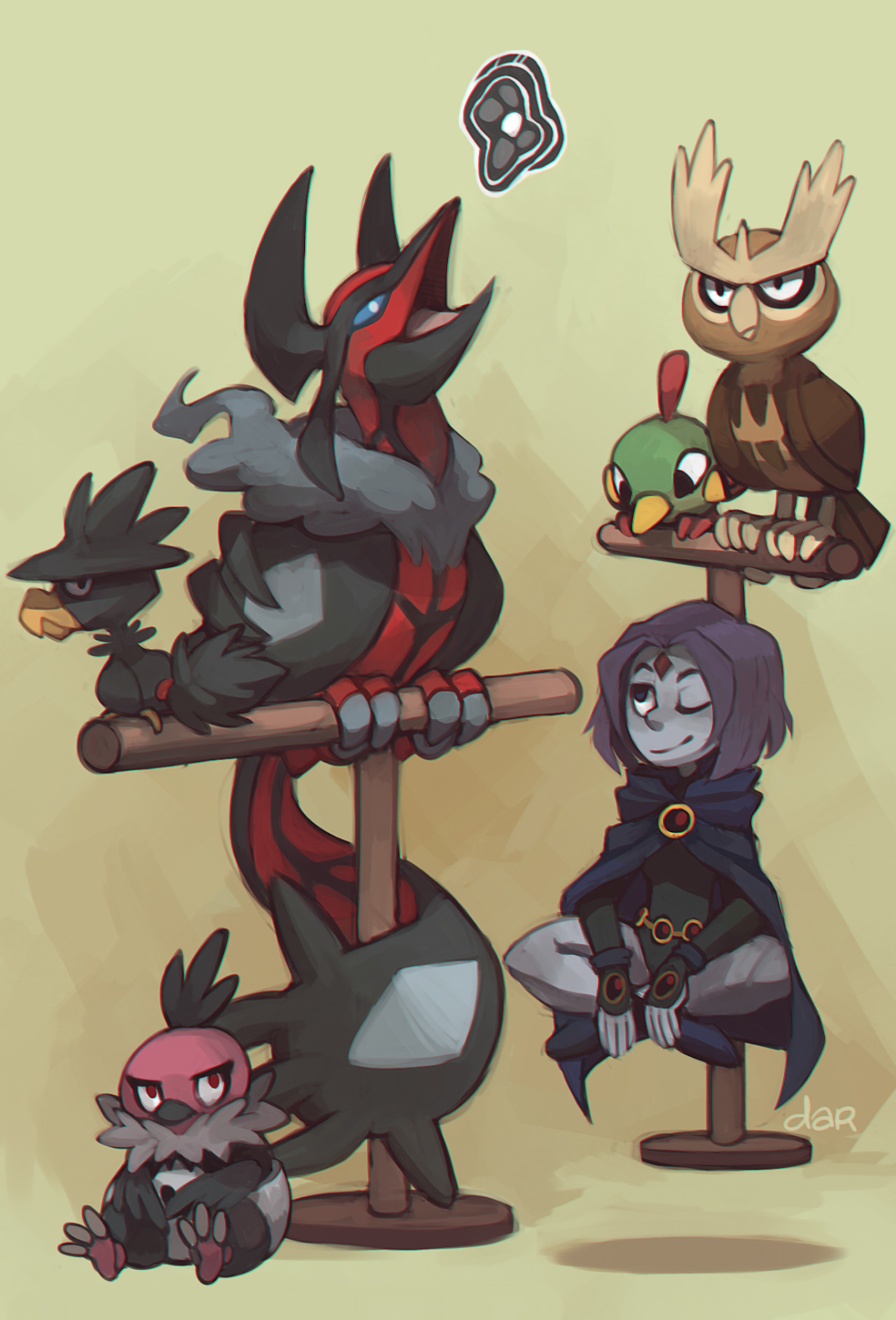 dar-draws:  birds and bird companions 