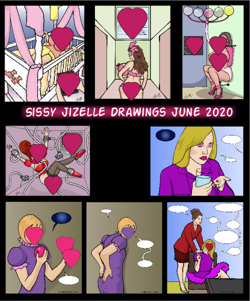 My drawings for June 2020 available at my >>Gumroad<<