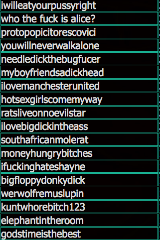 stats:evaunit08:melongorl:eba94:um the leaked passwords from the adultfriendfinder leak is the funni