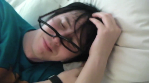 omgitsphan:  Dan trying to wake Phil up. 