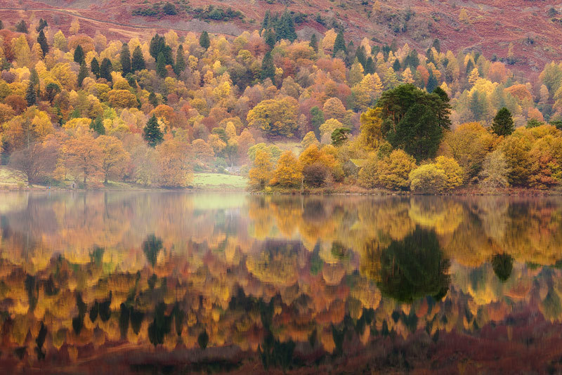 awkwardsituationist:  autumn reflections by david clapp in england’s lake district