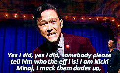 killerkanye:  Joseph Gordon-Levitt lip syncing Super Bass (x) 