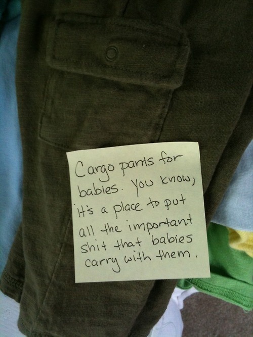 wefellinlove:  mrmosbyisgettingtiredofyourshit:  Post it notes from a stay-at-home dad (part 1)  This is adorable. 