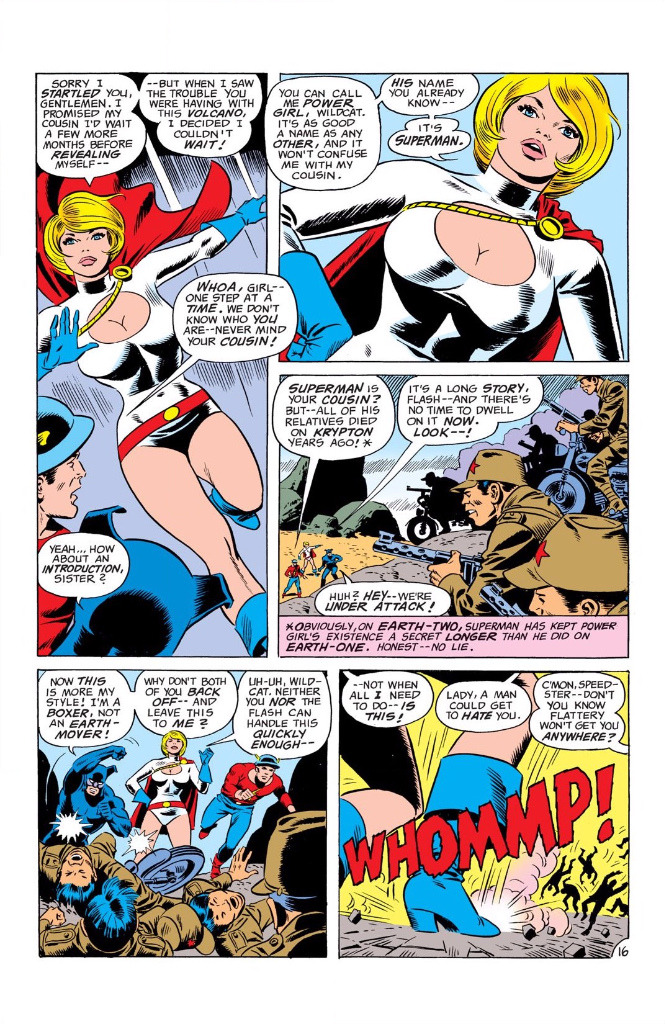 funnypages: First appearance of Power Girl All Star Comics #58 
