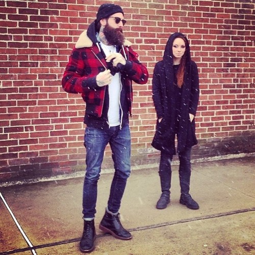 Yesterday. @nikhampshire caught @rickifuckinhall and I.