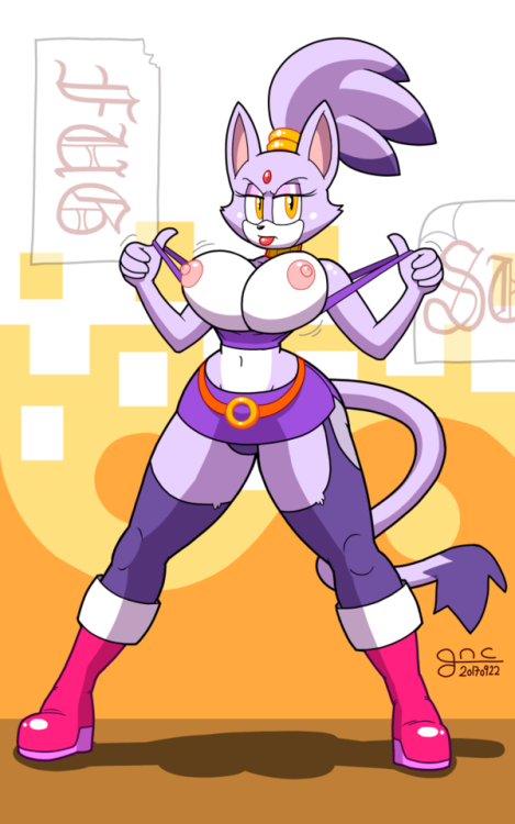 gyneceon: Fan art of Blaze the cat; my submission for the Slut Mania art jam held by Teerstrash. I didn’t realise that reposting the art jam wasn’t enough: only the first picture was showing up.