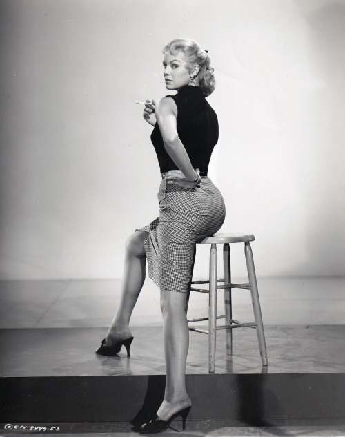 grapnel: Betsy Palmer smoking, ca. 1954.  About 26 years before Playing Pamela Voorhees, Jason&