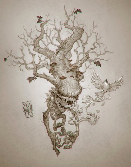 chicken-mc-nuggets: thecollectibles:March of the Living Trees and Plants - Character Design Challe