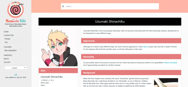 Boruto uzumaki, Wiki