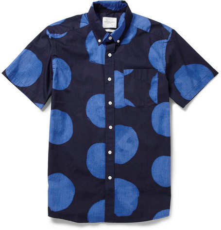 streetstylemarket:  Saturdays Surf NYC Esquina Dot-Print Cotton Shirt | MR PORTER 