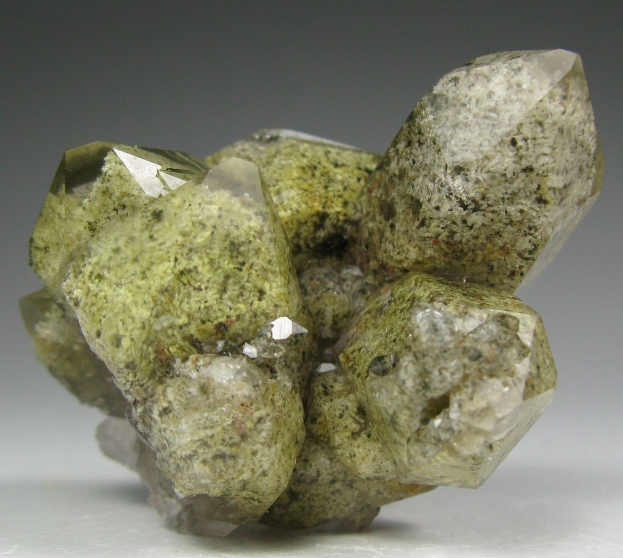 bijoux-et-mineraux:  Quartz with Chlorite inclusions - Minas Gerais, Brazil