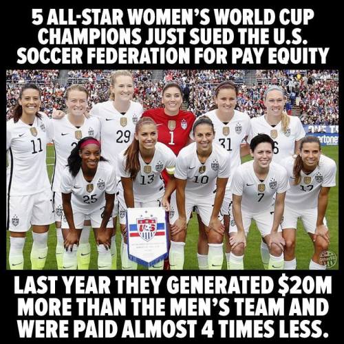 U.S. women&rsquo;s team files wage-discrimination action vs. U.S. Soccer “Among the numbers cited in