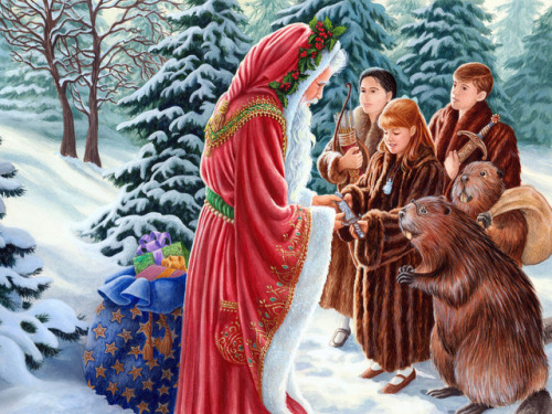 The ultimate Balle-Leaper — art-of-narnia: Father Christmas by Deborah Maze ...