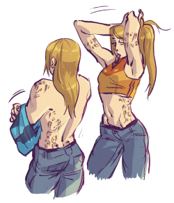 noszle: Samus with Chozo tattoos. I still