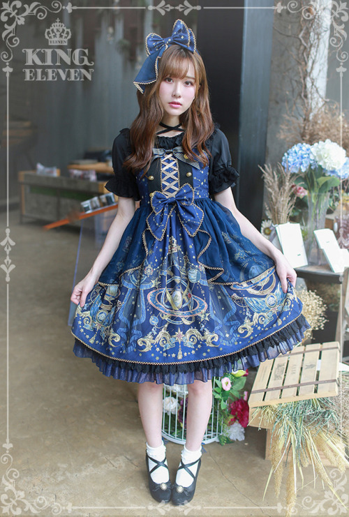 lolita-wardrobe:  There’re 2 【Navy Blue】 Jumper Dresses Available ◆ Quick Delivery To Worldwid