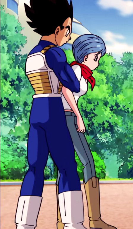 darkandcerulean:  Never thought this would happen, Vegeta holding his wife in his