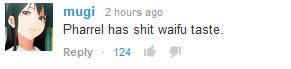 horticulturalcephalopod:  this is my favoritest comment on pharrell’s new music video