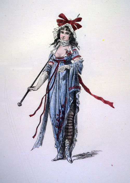 Costumes of the Directoire period (1795-99) by Auguste Etienne Guillaumot