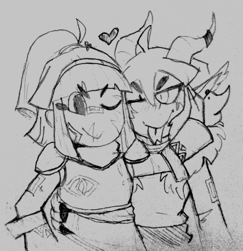 puyo-rpg:my digital pen is out of commission for a wee while so. traditional timeps. theyre dating