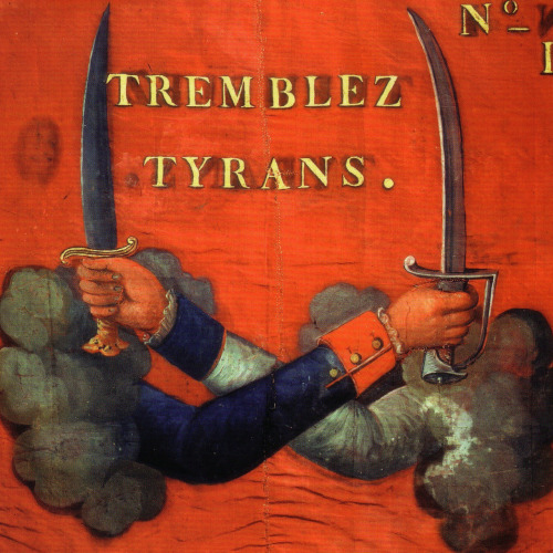 guaila: Tyrants, beware. French revolutionnary flag, Musée de la Révolution fran&ccedi