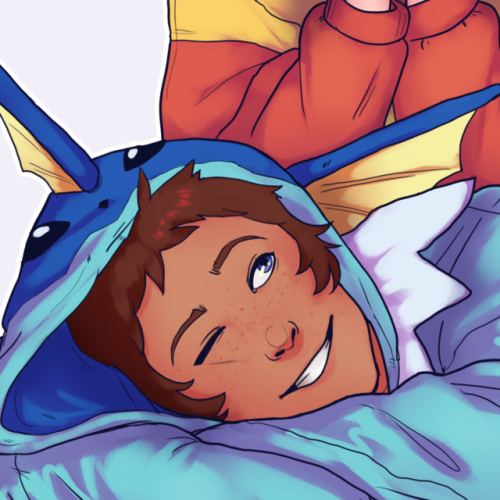 kinkypoptarte: voltron fam in eveelution onesies °˖✧◝(⁰▿⁰)◜✧˖°  oh and Lance has freckl