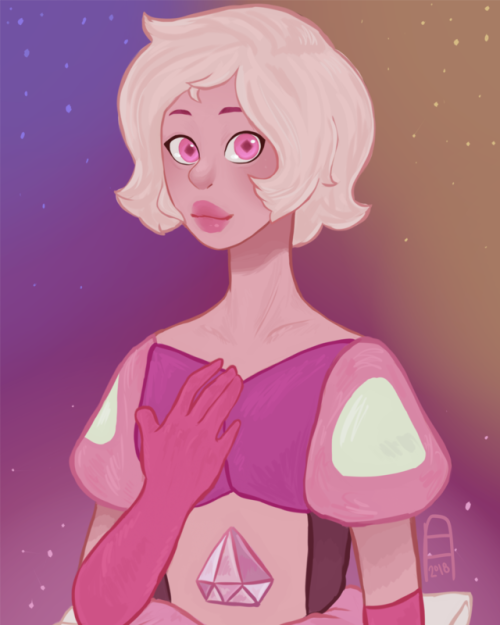 Pink Diamond~~~ My half of an art trade with @autumnarts, go follow their stuff, it’s great!Th