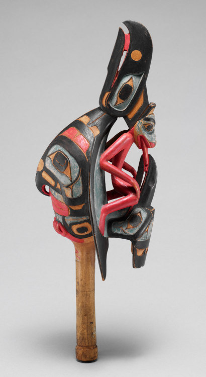 Raven rattleDate: 19th centuryGeography: Skidegate, British Columbia, CanadaCulture: Native American