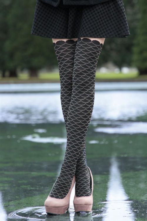 capncrystal:sockdreams:Mermaid Scale Tights | Leg AvenueIf you’re a mermaid stuck on land, slip into