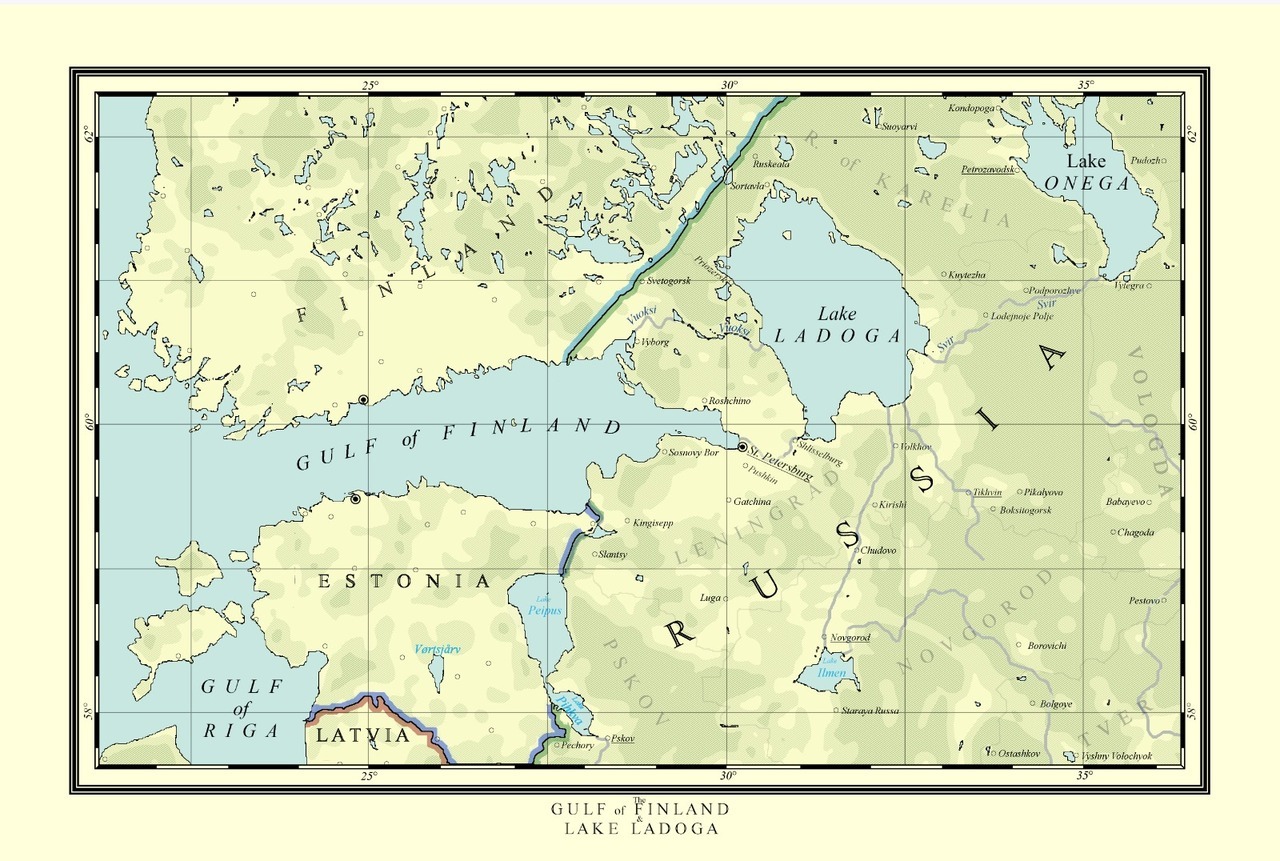 Gulf of Finland and Lake Ladoga. - Maps on the Web