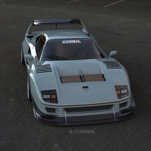 vintageclassiccars: F40 Wide body.