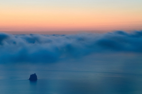 Stromboli, Aeolian Islands - Strombolicchio dawn by ciccioetneo on Flickr.