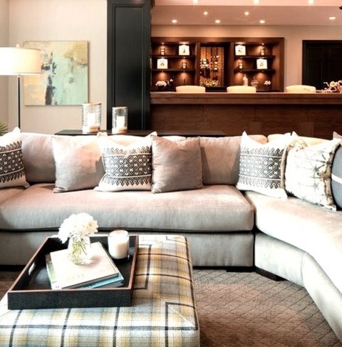 Transitional Family Room