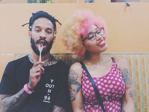 afrogrrrlxvx:  Stevis (thecruelbloom) and Kayla chronicles: part one.  Sweaty and gross after Foundation. 