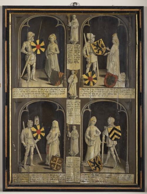 Part of a series of 17 paintings of counts of Flanders and abbots of Ten Duinen, 1480