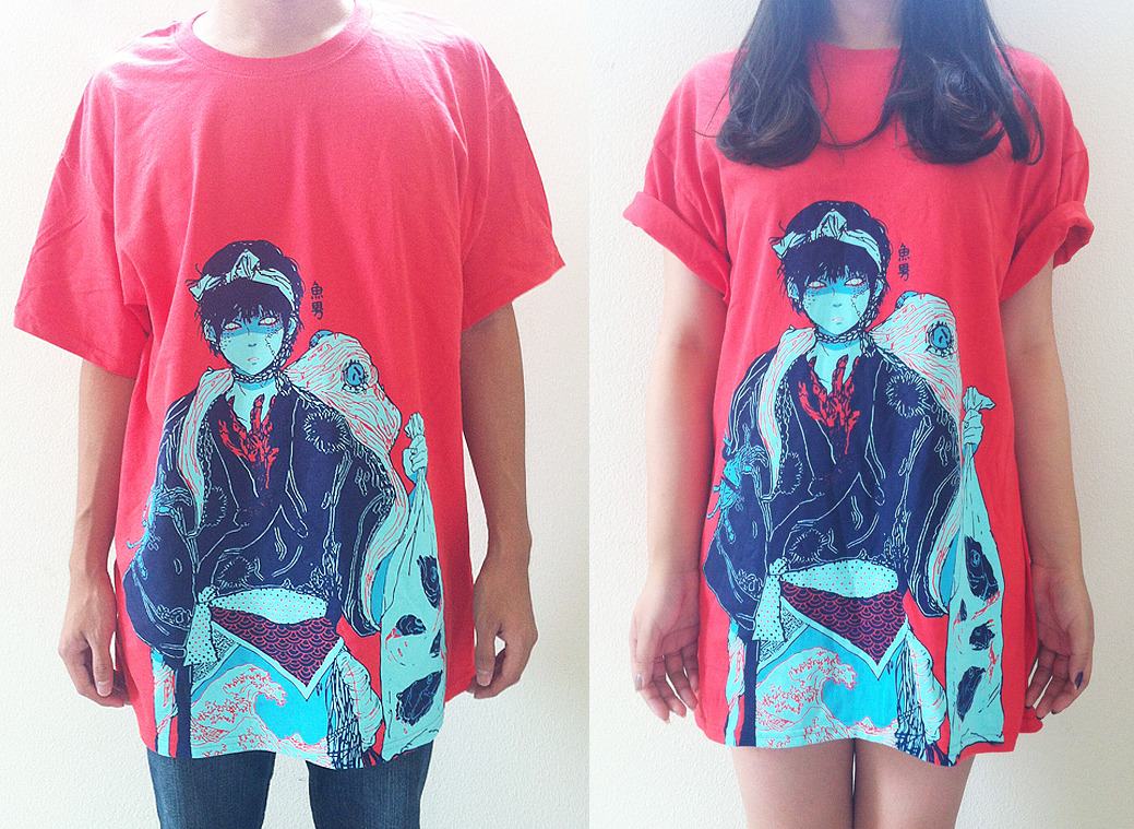 omocat:  NEW OMOCAT ORIGINAL SHIRTS AND CREWNECKS 1. FISHBOY crewneck (size L displayed)