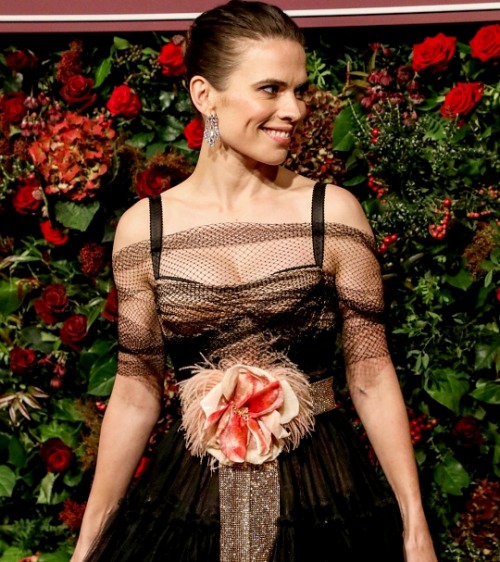 iwouldvebeendrake01: Hayley Atwell during the 65th Evening Standard Theatre Awards at London Coliseu