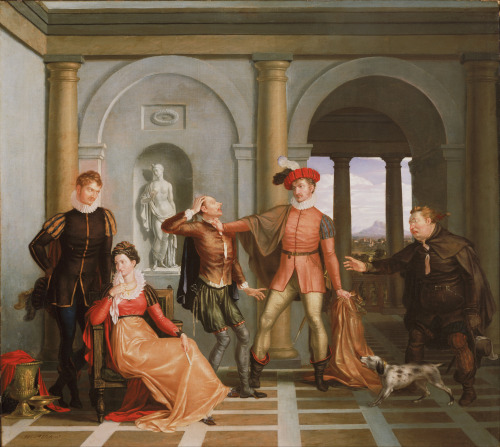 Scene from Shakespeare’s ‘Taming of the Shrew’ (Katharina and Petruchio), Washingt