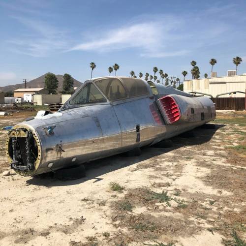 Disassembled f-106 Delta Dart at Flabob airport in Riverside California (Images)