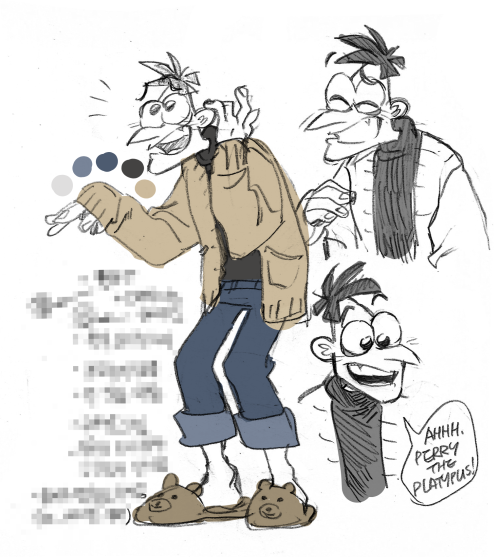 2007-08-17:making some AU with friends.In this AU…Phineas is evil scientist, and he wants to conquer