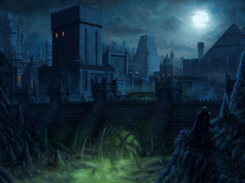 The City Of Asshai: Great Digital Illustration By Jovan Delic