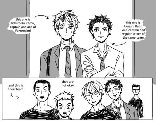 alcieart: By (popular?) request, BokuAka personality swap (prompted by two anons. or maybe they were