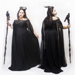 fuckyeahfatcosplay:  dragon-mistress:  My Maleficent Coronation Gown cosplay is complete! I’ll be finishing the wings later, but for now COMPLETE!  I’ll be wearing it to Florida Supercon tomorrow and getting shots of it in a botanical garden, so
