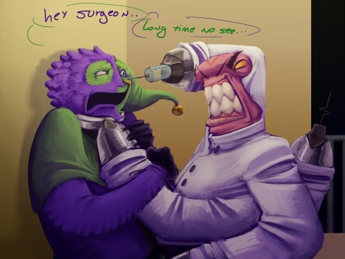 The Two Artfight Attacks I've Done :) My Goal Is Complete. Now I Shall Collapse From Exhaustion-