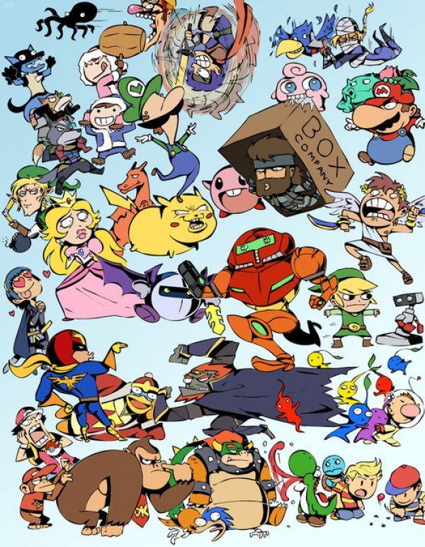 dorkly:  All the Smash Bros. They’re all Ninten-bros.