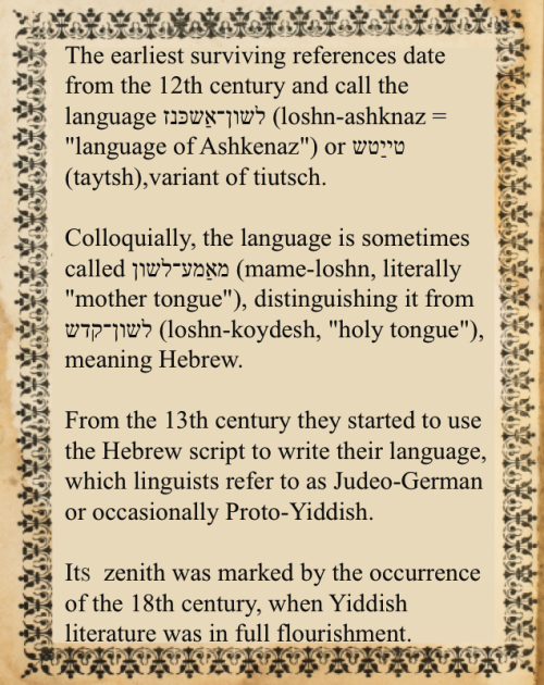 useless-ashkenazifacts: YIDDISH MASTERPOST (INCOMPLETE) Prior to the Ha’Shoah, there were over